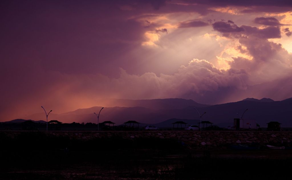 Purple Sunset, Or A Peep Through The Window of Heaven (Marvel Chukwudi&nbsp;Pephel)